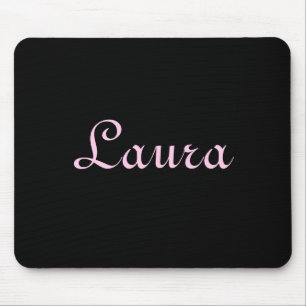 Tapis De Souris Elégant Mousepad noir et rose