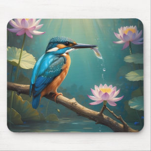 Tapis De Souris Élégant oiseau de martin-pêcheur