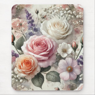 Tapis De Souris Elegant Phone Case with Pink and White Roses