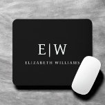 Tapis De Souris Élégant professionnel simple Monogramme minimalist<br><div class="desc">Découvrez notre Elegant Professional Simple Monogram Minimalist Collection : Elevez votre style avec une sophistication intemporelle et une élégance sobre. Réalisée avec une attention minutieuse aux détails, cette collection présente des designs minimalistes ornés de votre monogramme personnalisé. Chaque pièce respire le professionnalisme et le raffinement, parfait pour faire une impression...</div>