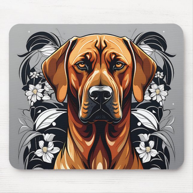 Tapis De Souris Élégant Rhodesian Ridgeback Chien (Devant)