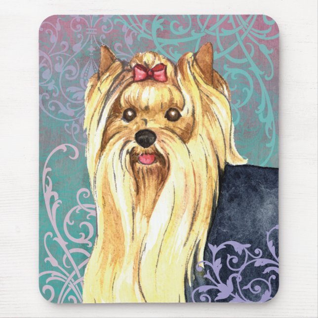 Tapis De Souris Elegant Yorkie (Devant)