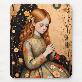 Tapis De Souris ~ Élégante fille Vintage ~ Mousepad
