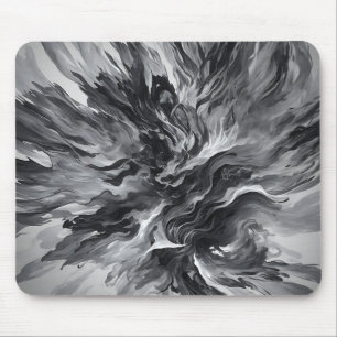 Tapis De Souris Élégante flamme Abstraite et fumée