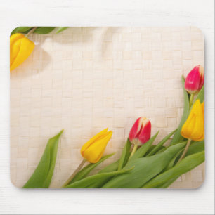 Tapis De Souris Elégante Mousepad à fleurs roses Vintages