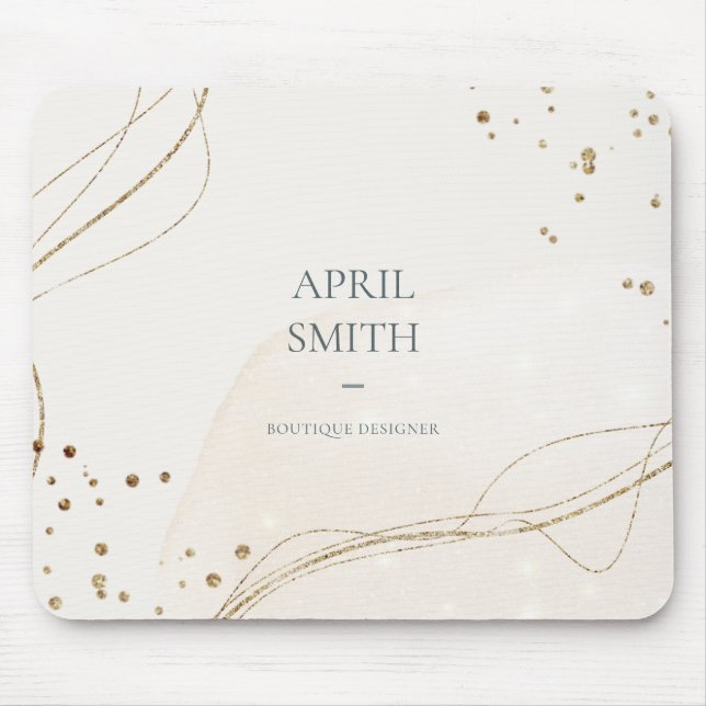 Tapis De Souris Elégante Parties scintillant Abstraite Aquarelle d (Devant)