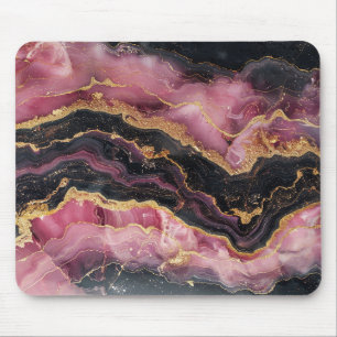 Tapis De Souris Elégante Parties scintillant Or élégant Marbre Bou