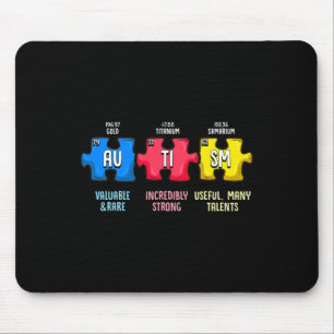 Tapis De Souris Élément chimique de la sensibilisation à l'autisme