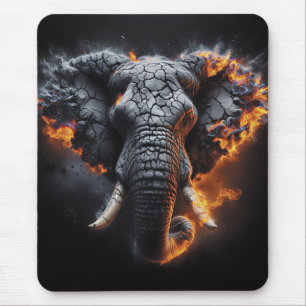 Tapis De Souris Élément Éléphant – Œuvre d'art Éléphant de lave et