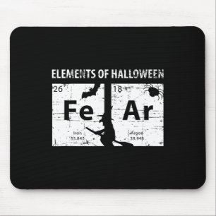 Tapis De Souris Éléments De Chemise D'Halloween (Peur) Périodiquem