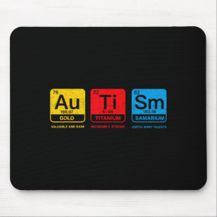 Tapis De Souris éléments de l'autisme au ti sm tableau périodique