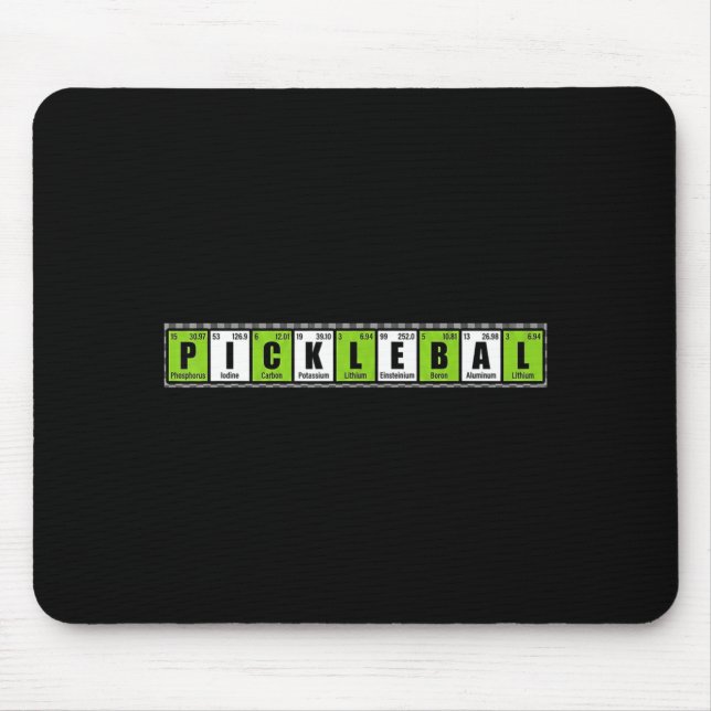 Tapis De Souris Éléments essentiels de pickleball cool drôle mème  (Devant)