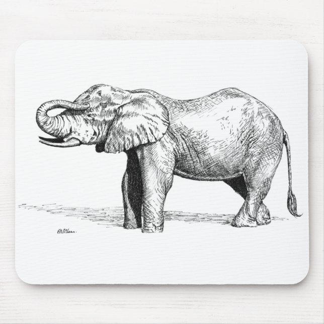 Tapis De Souris Éléphant (Devant)