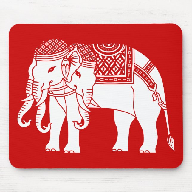 Tapis De Souris Elephant blanc thaïlandais Erawan (Devant)