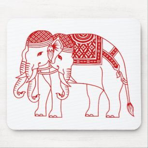 Tapis De Souris Elephant blanc thaïlandais Erawan