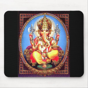 Tapis De Souris Éléphant d'Asie de Ganesha (गणेश)