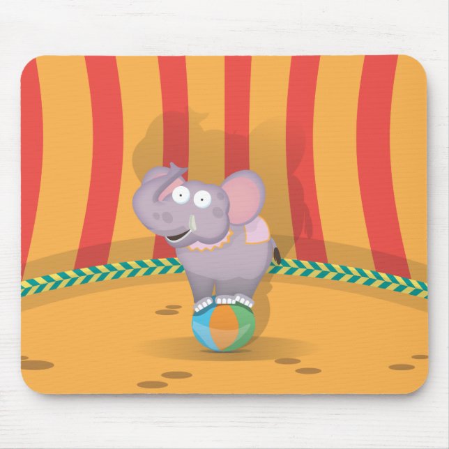 Tapis De Souris Éléphant de cirque (Devant)