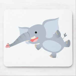 Tapis De Souris Eléphant de dessin animé Mousepad