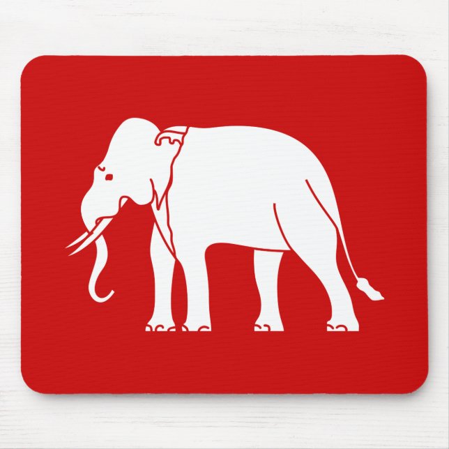 Tapis De Souris Éléphant de Siamese (Devant)