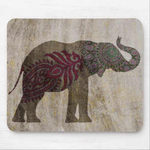 Tapis De Souris Éléphant de tribal de zen
