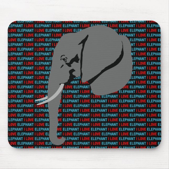 Tapis De Souris Eléphant gris (Devant)