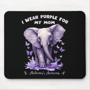 Tapis De Souris Éléphant Je Porte Du Violet Pour Ma Mère Heimerhei
