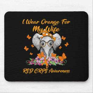 Tapis De Souris Elephant Je Porte Orange Pour Ma Femme Rsd Crps La