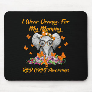 Tapis De Souris Elephant Je Porte Orange Pour Ma Maman Crps Rsd Aw