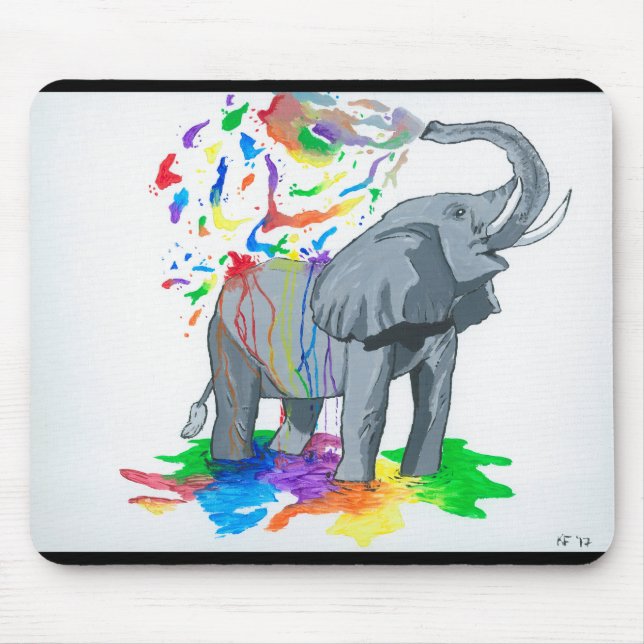 Tapis De Souris Éléphant Mousepad (Devant)