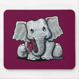 Tapis De Souris Éléphant Mousepad de KiniArt