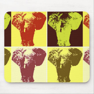 Tapis De Souris Eléphant Pop Art