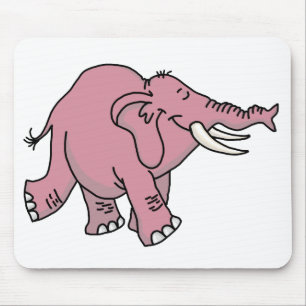 Tapis De Souris Eléphant rose