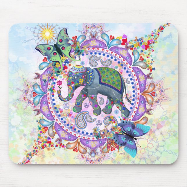 Tapis De Souris Éléphant sacré (Devant)