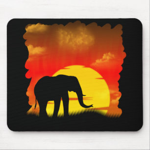 Tapis De Souris Éléphant sauvage Mousepad