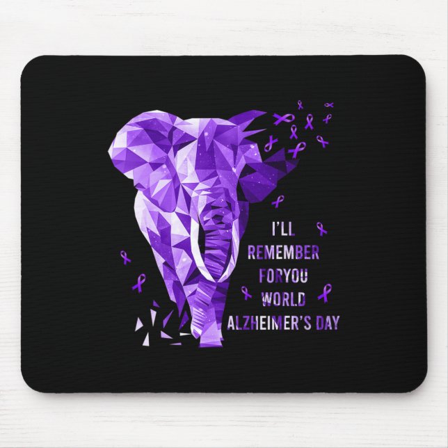 Tapis De Souris Elephant Se Souviendra De Vous Monde Heimerheimer (Devant)