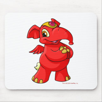 Tapis De Souris Elephante rouge joyeux
