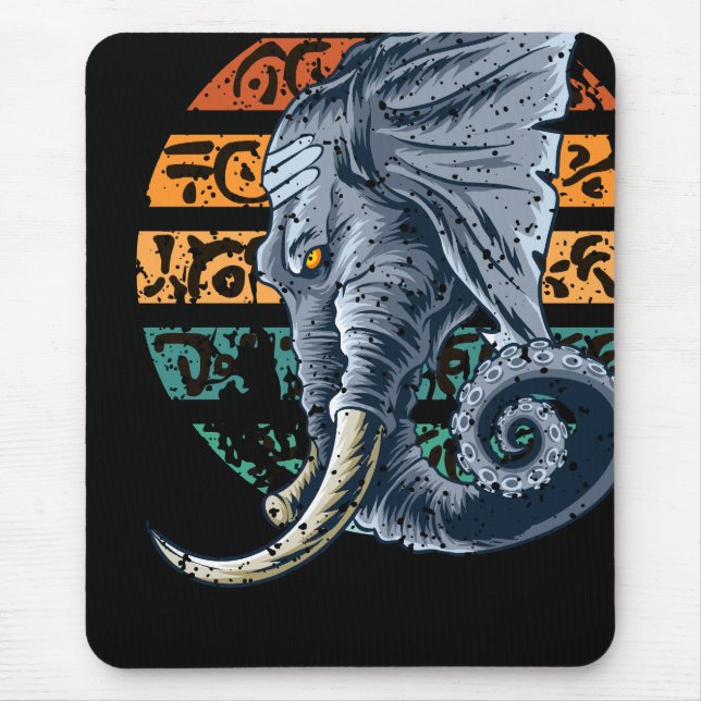 Tapis De Souris Elephantopus Elephant Tentacle Trunk Lovecraft (Devant)