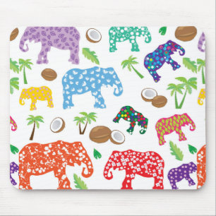 Tapis De Souris Éléphants tropicaux