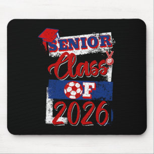 Tapis De Souris Élève de terminale 2026 Joueur de football senior 