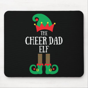 Tapis De Souris Elf de Papa Cheer Noël Cheerleading Famille Assort