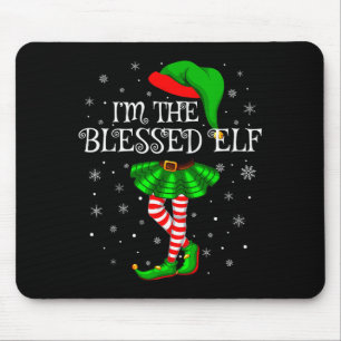 Tapis De Souris Elfe Bénit Noël Correspondance Famille Femmes Fill