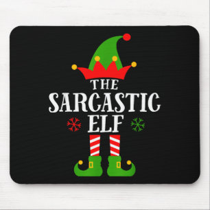 Tapis De Souris Elfe sarcastique drôle de groupe familial assorti