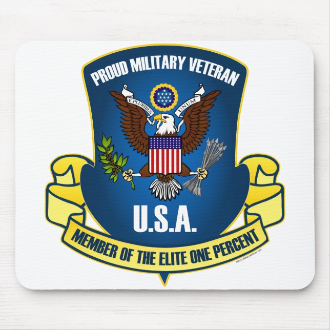 Tapis De Souris Élite un pour cent (de bleue) (Devant)