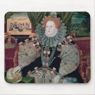 Tapis De Souris Elizabeth I, portrait d'armada, c.1588