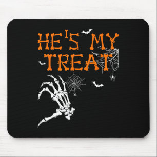 Tapis De Souris Elle est ma bite Il est ma menace Coupl Halloween