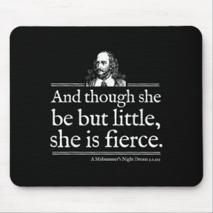 Tapis De Souris Elle est une chemise de citation de Shakespeare fé