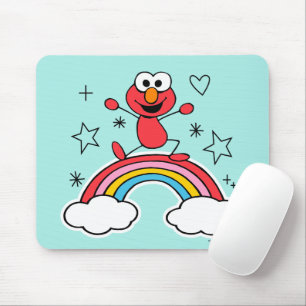 Tapis De Souris Elmo Rainbow Doodley Graphic