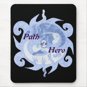 Tapis De Souris Emblème "Chemin d'un héros" (avec titre)