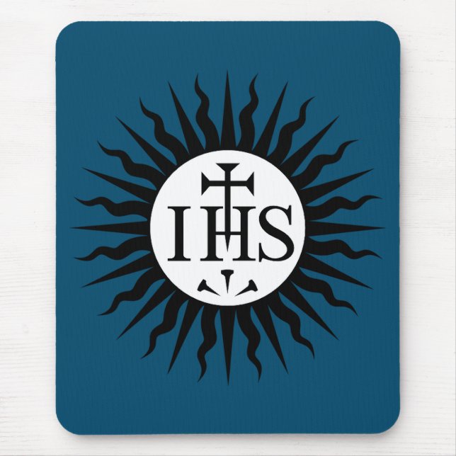 Tapis De Souris Emblème de la Compagnie de Jésus Monogramme (Devant)