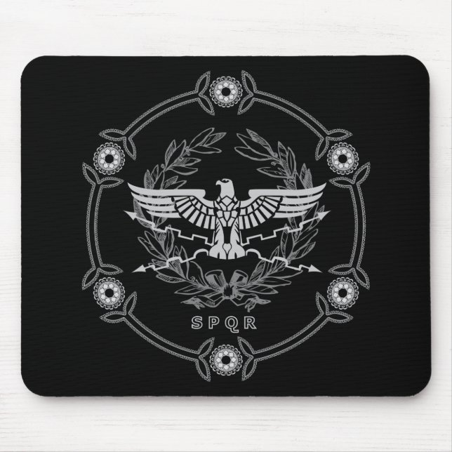 Tapis De Souris Emblème Mousepad d'empire romain (Devant)